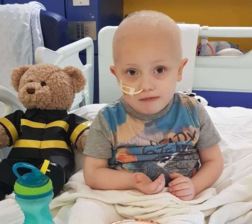 Alfie Bills from Whitstable was diagnosed with blood cancer and mosaic Down's syndrome. Picture: Andy Bills