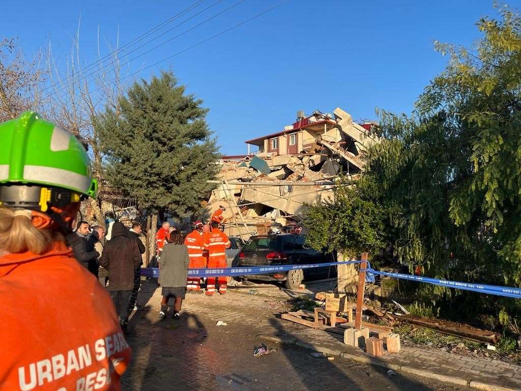 Three of Kent Fire and Rescue Service's technical rescue firefighters have joined the the UK International Search and Rescue team in Turkey. Picture: KFRS