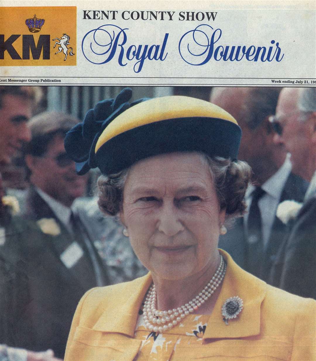 Roger's snap of the late Queen on a visit to the Kent County Show in 1989