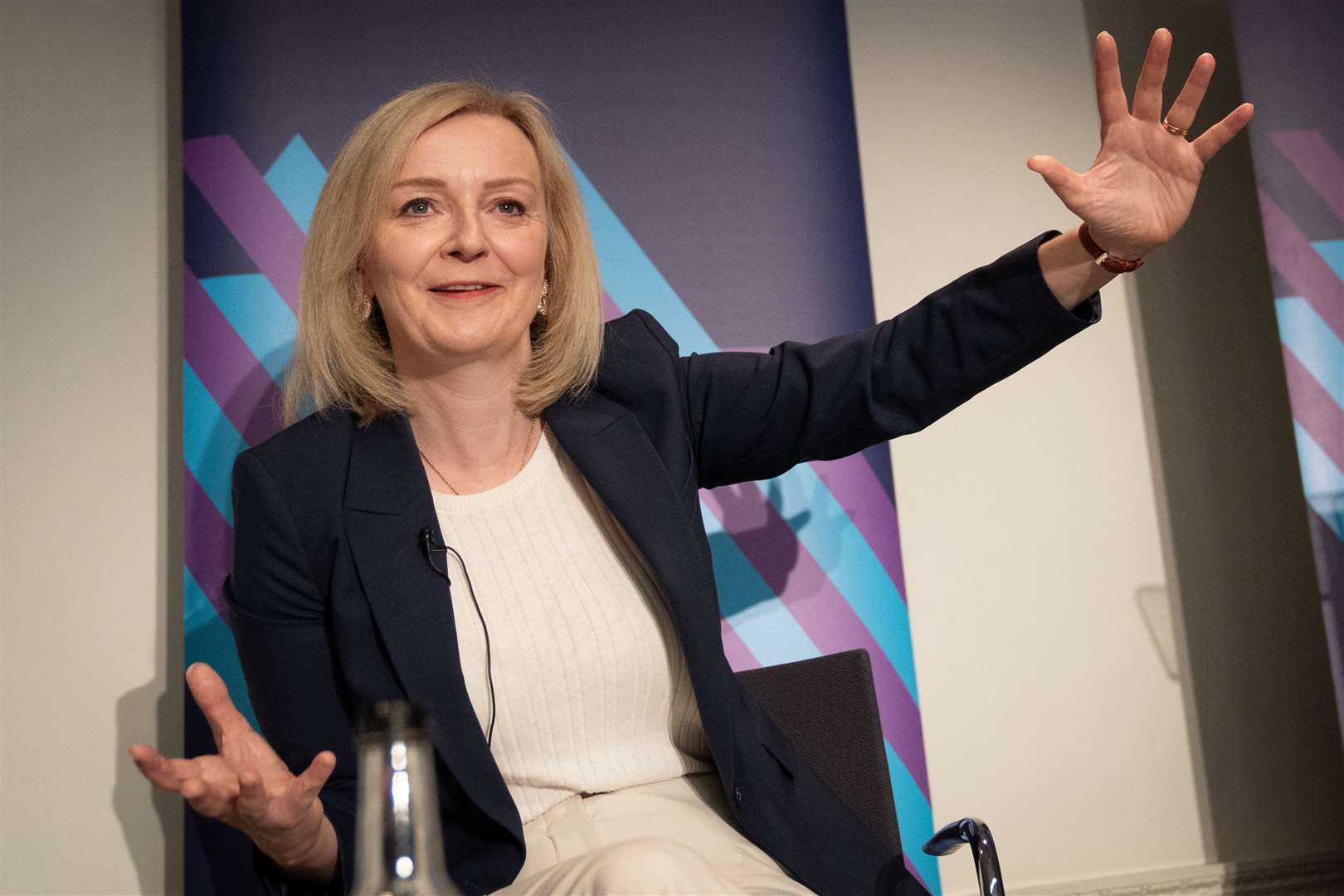 Liz Truss gives a speech on the economy at the Institute for Government in London (Stefan Rousseau/PA)