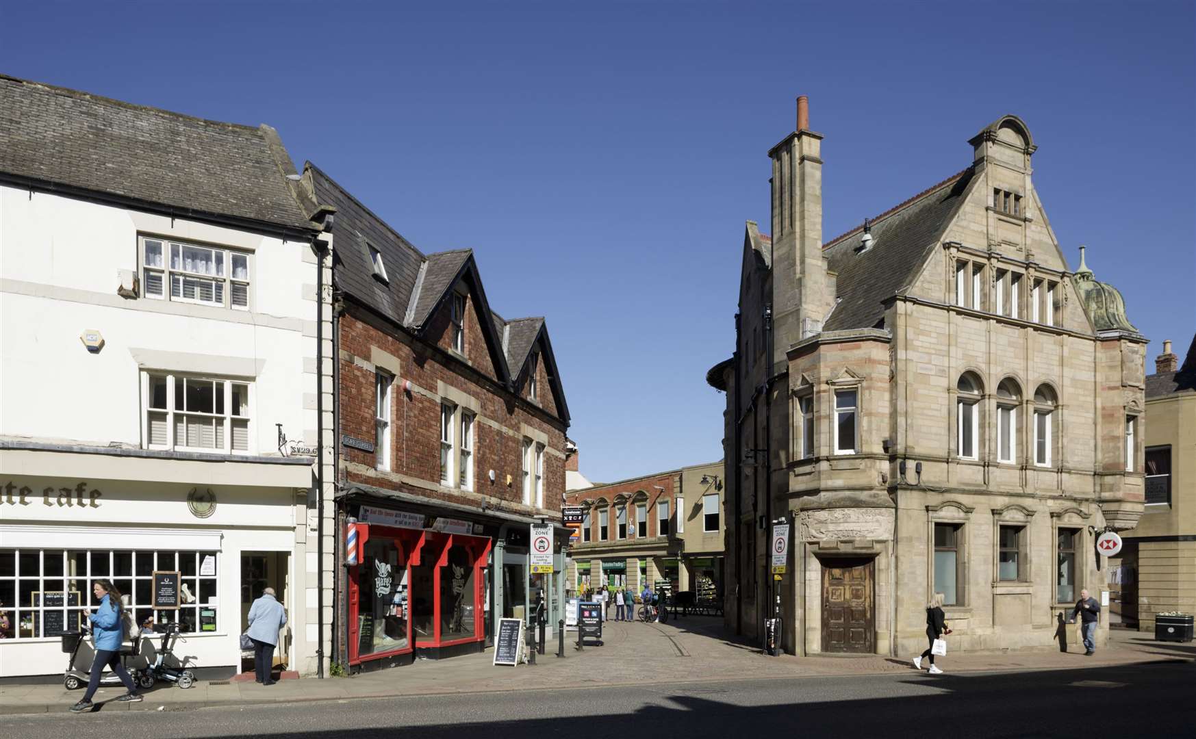 The historic trade centre of Hexham has been removed from the list (Historic England/PA)