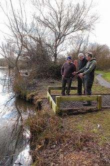 Fishing platforms for disabled people at Singleton Lake, Ashford