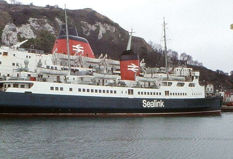 Sealink ferries in 1973 - the company was taken over by Stena and then merged with P&O