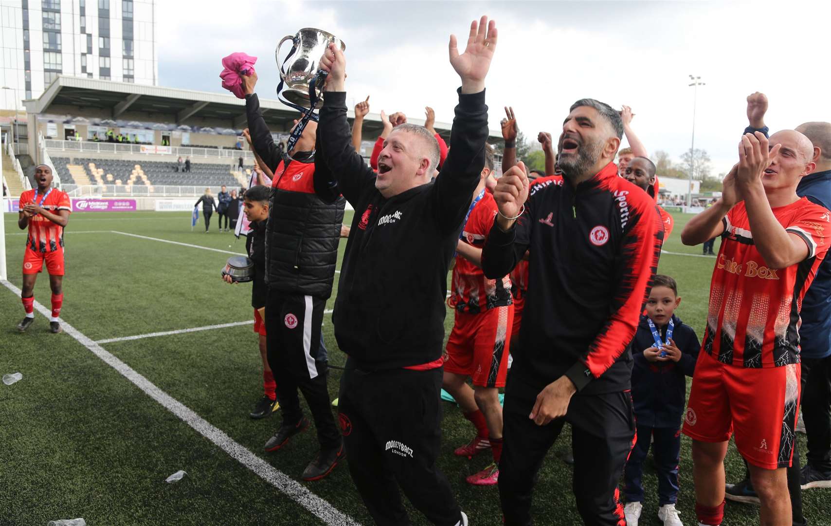 Punjab United celebrate with their fans. Picture: PSP Images