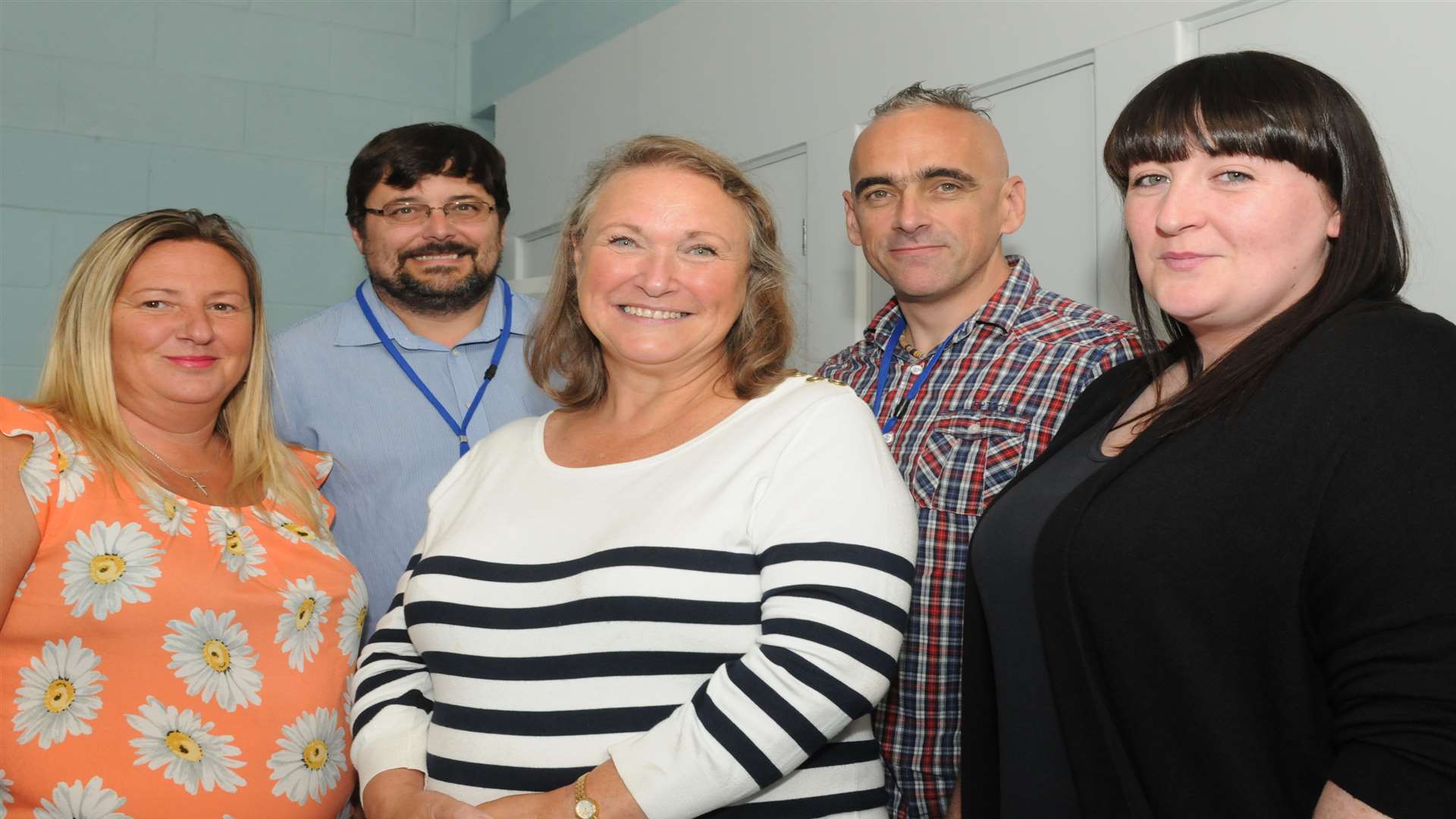 Carol Patching, Andy Hirons, Jane Etheridge, Chris White and Jan Luxton. Picture: Steve Crispe.