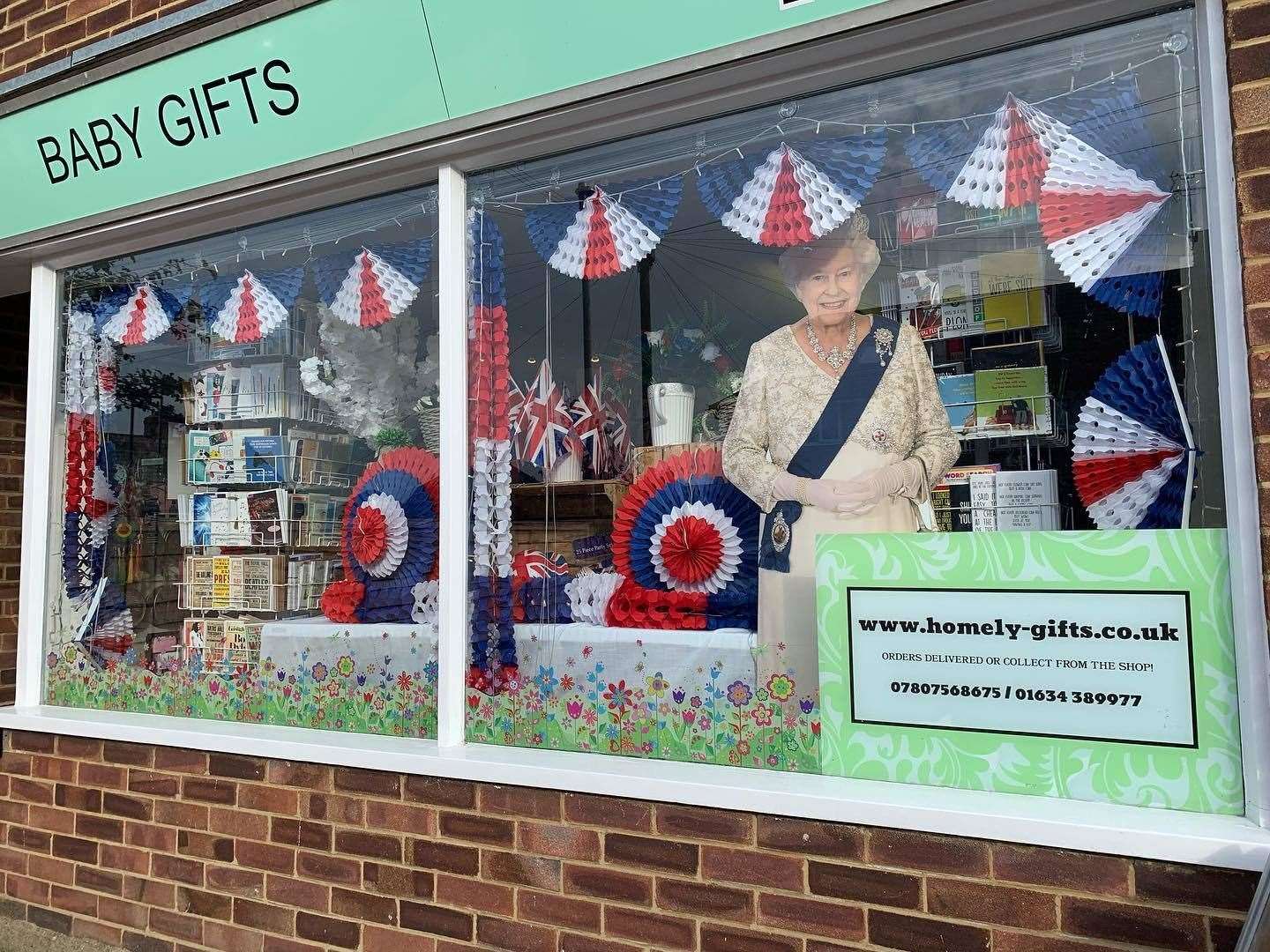 The window display at Homely Gifts Rainham