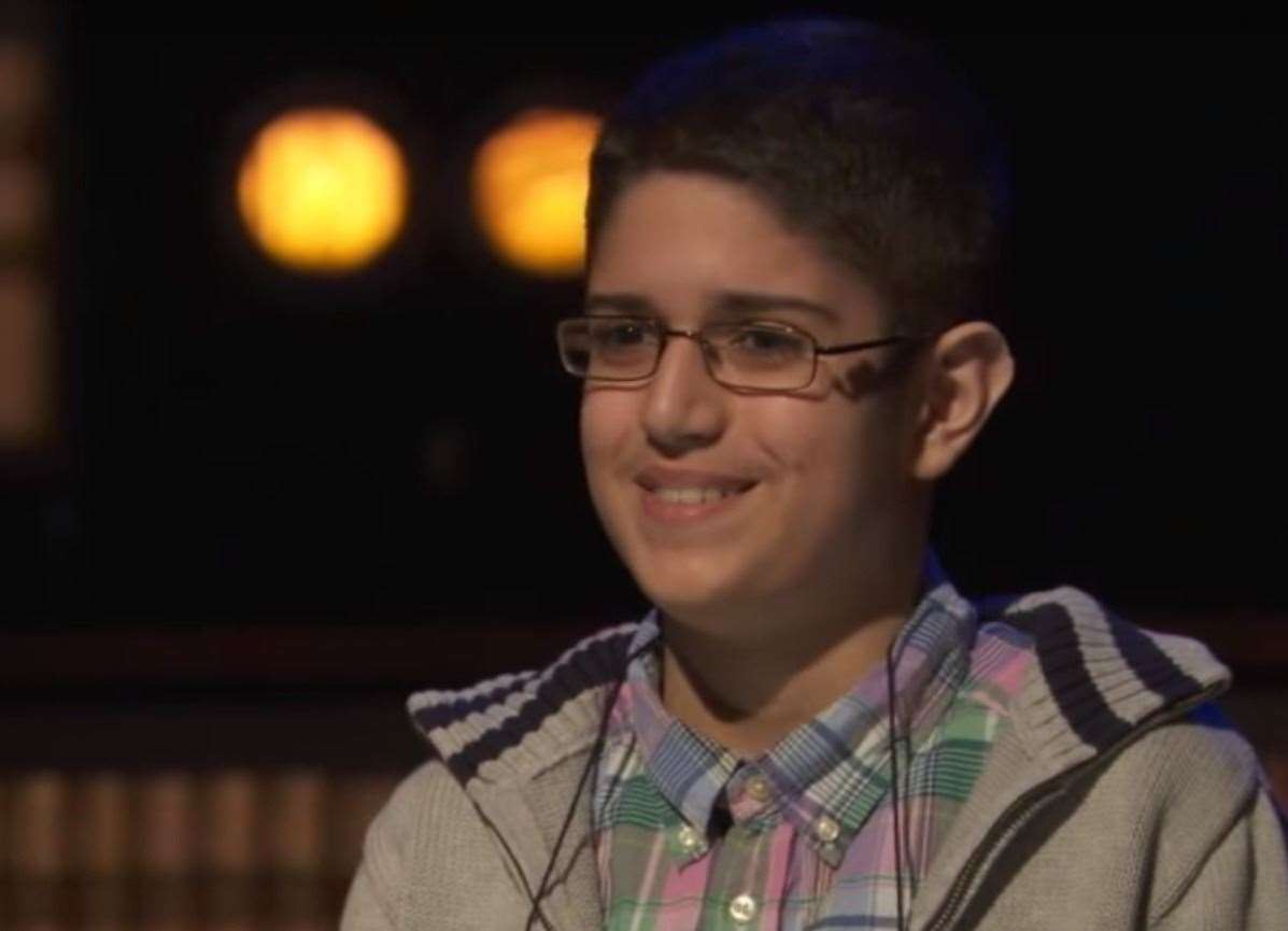Iulian on Channel 4's Child Genius show in 2015 (Picture: YouTube)