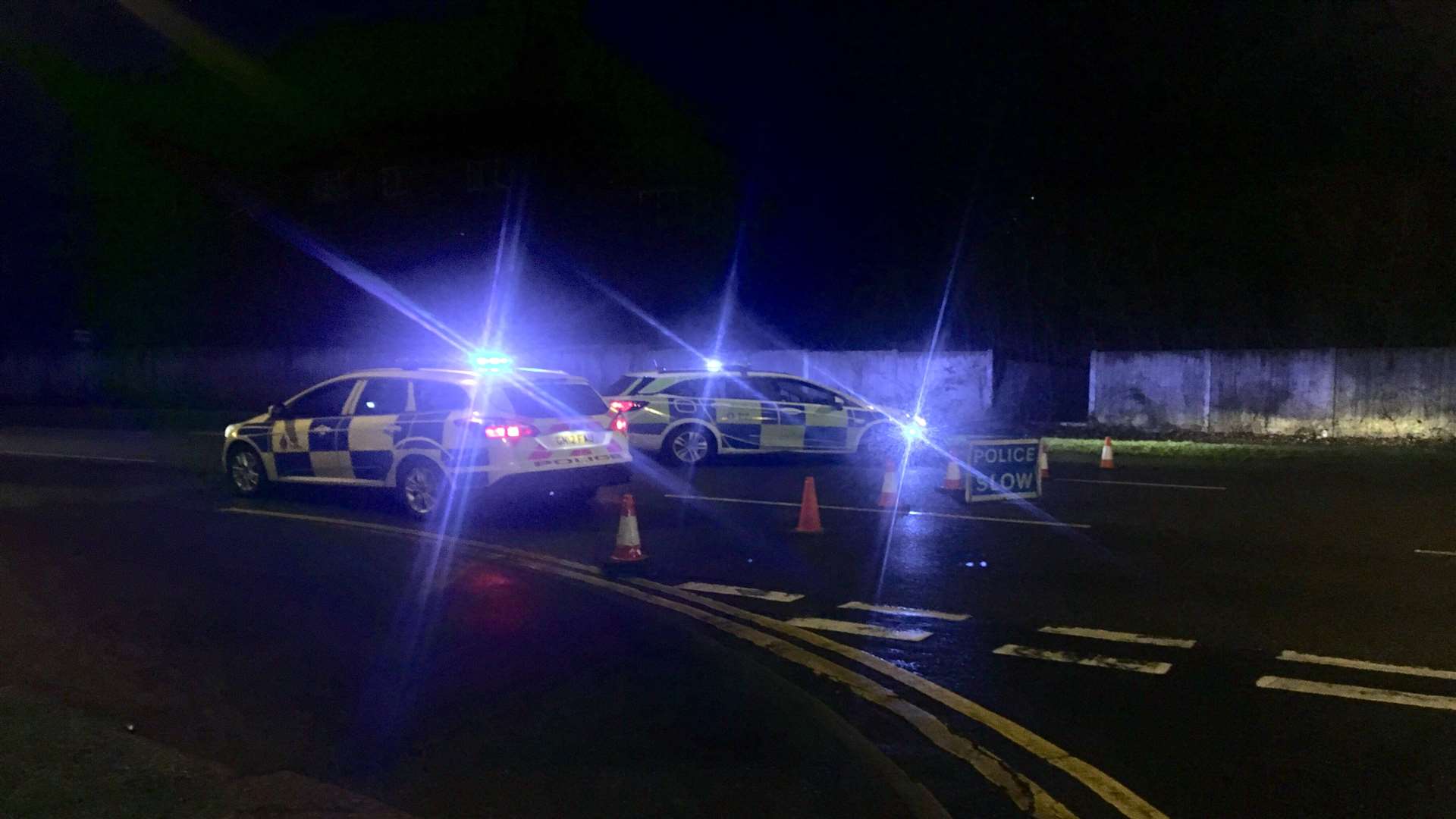 Police closed the road for hours while the dealt with the crash scene.