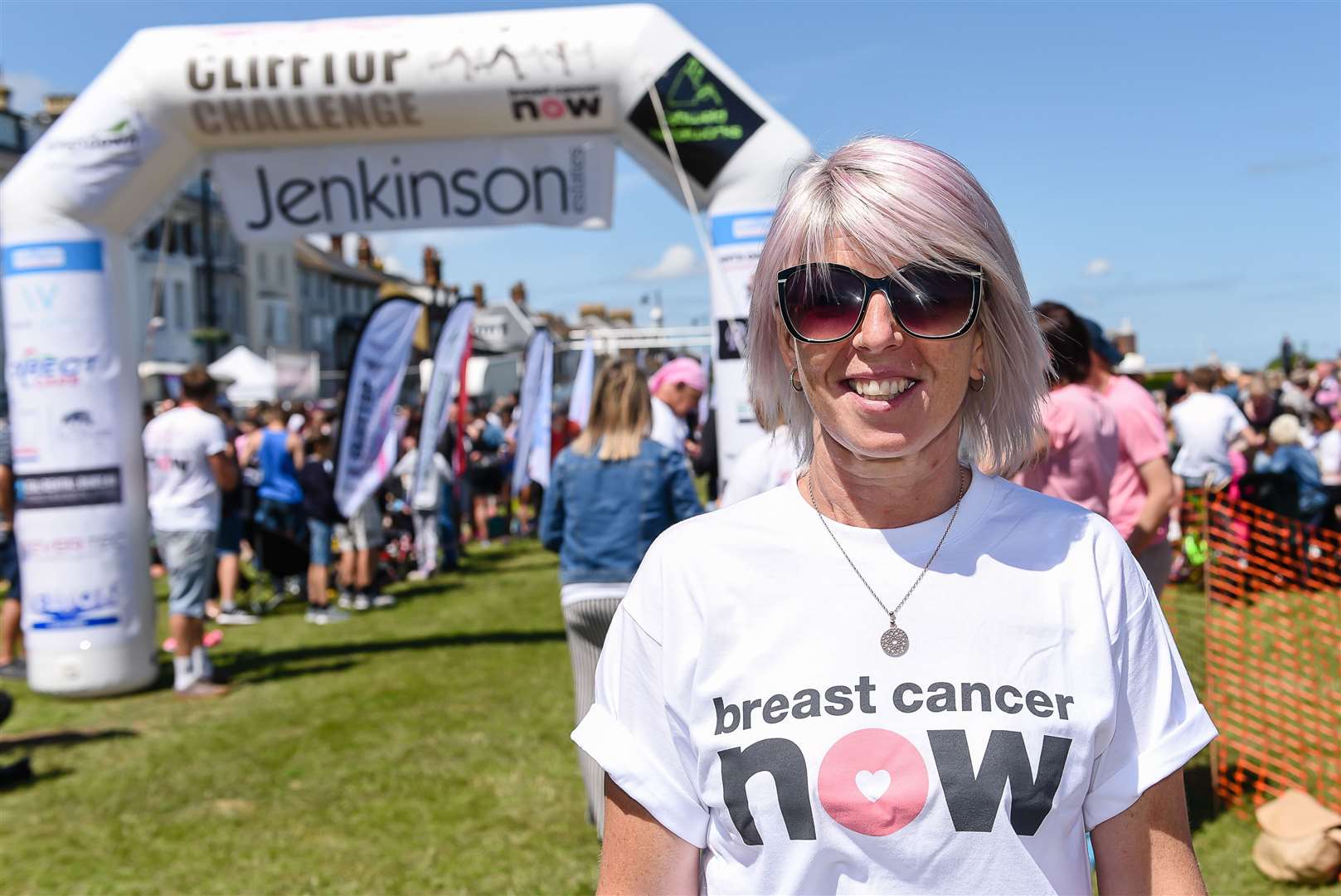 Chantele at the Clifftop Challenge 2019 in aid of Breast Cancer Now. Picture: Alan Langley