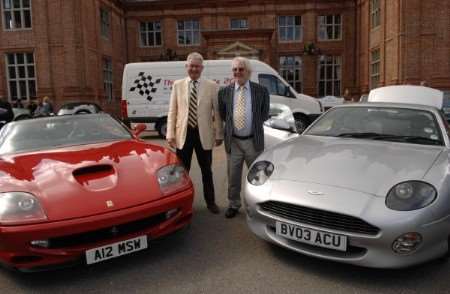 Monte Carlo bound: Tim Deakin, left, and Jerry Copestake, landlord of the Griffin's Head, Chillenden