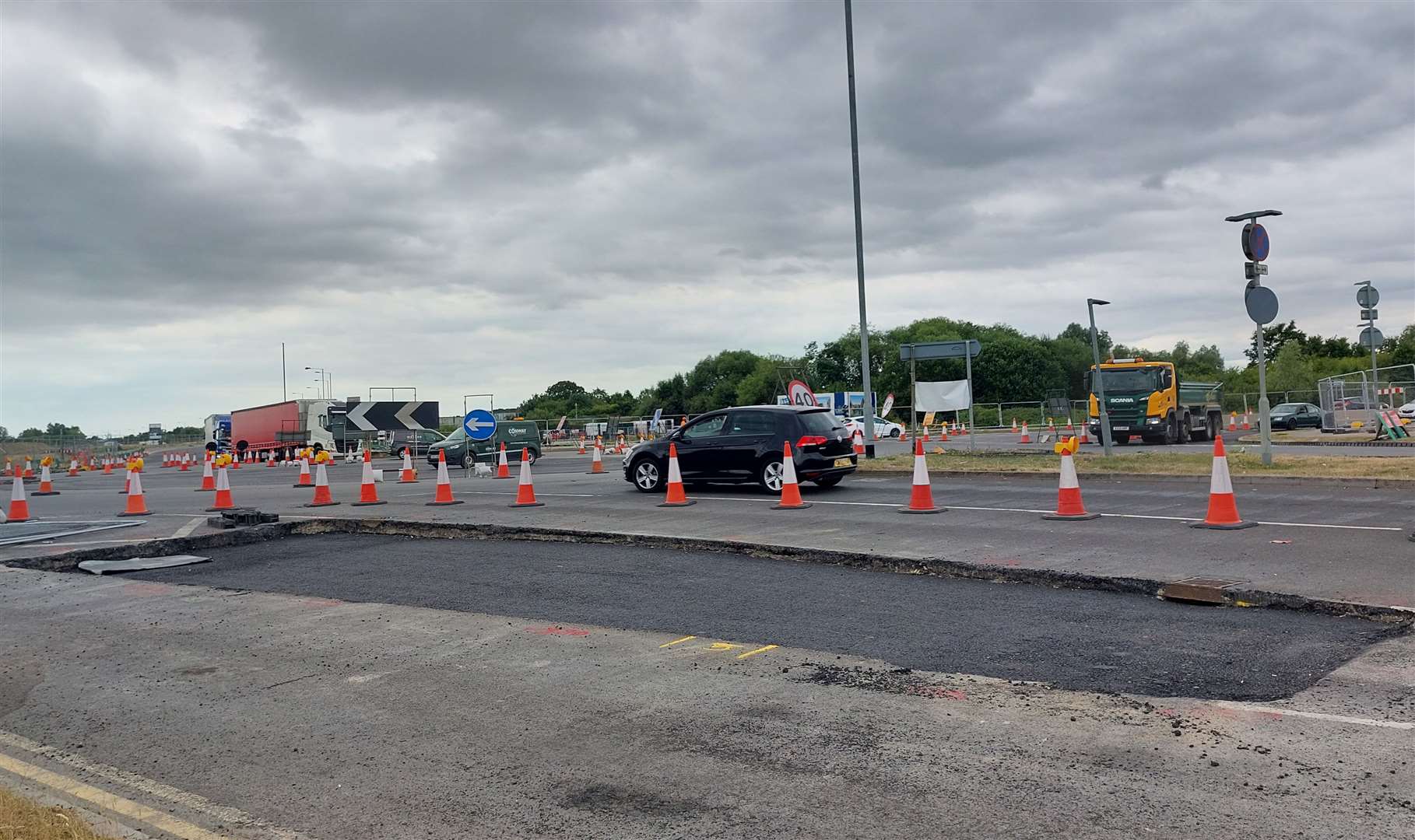 Contractors started work on the A2070 dual carriageway in May
