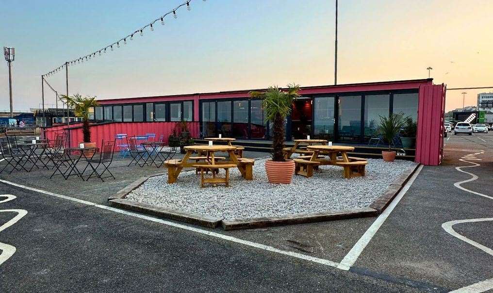 The Board Room offers drinks and snacks. Picture: Folkestone Harbour Arm