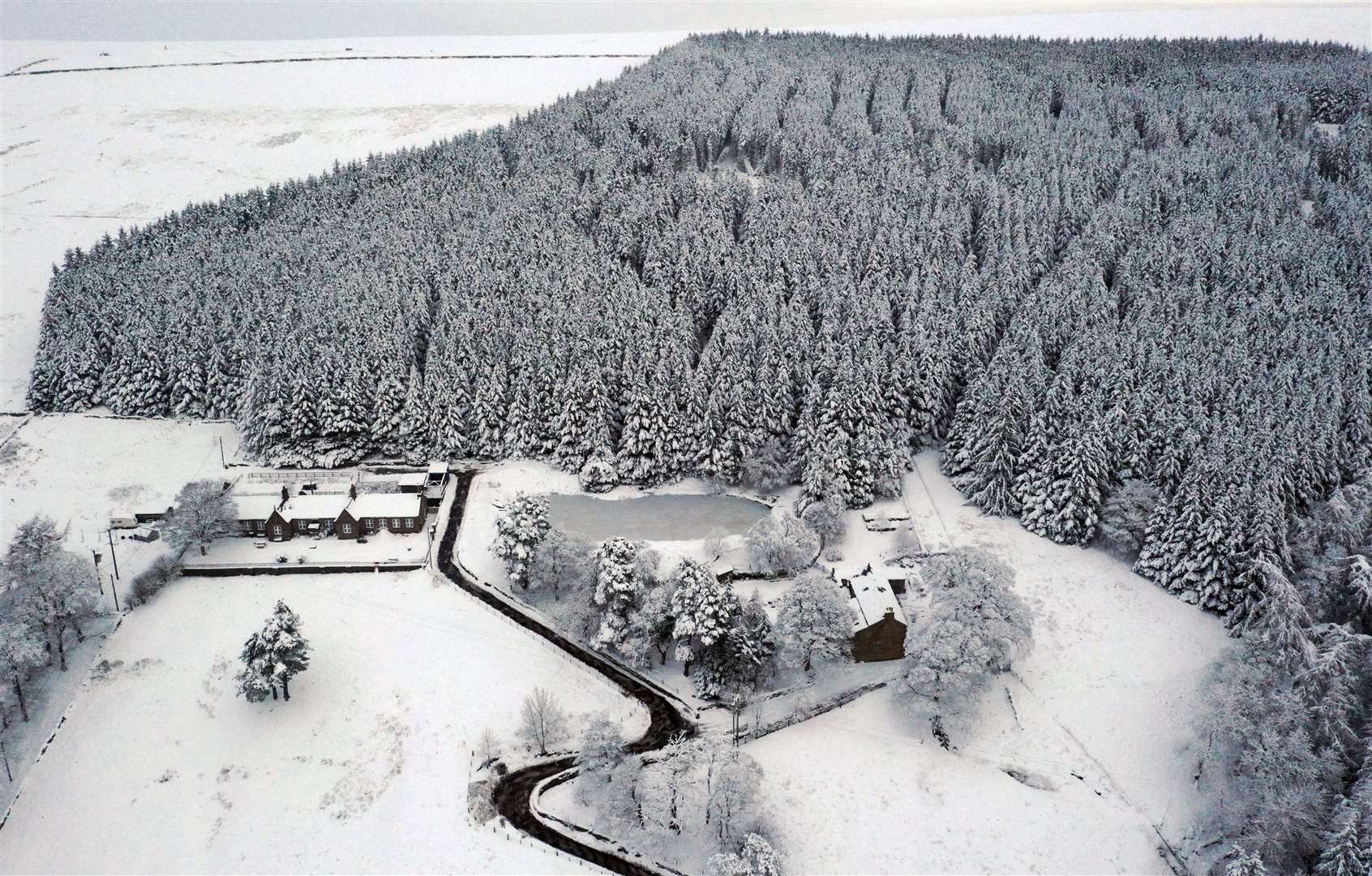 Heavy snow in Allenheads in the North Pennines, Northumberland (Owen Humphreys/PA)