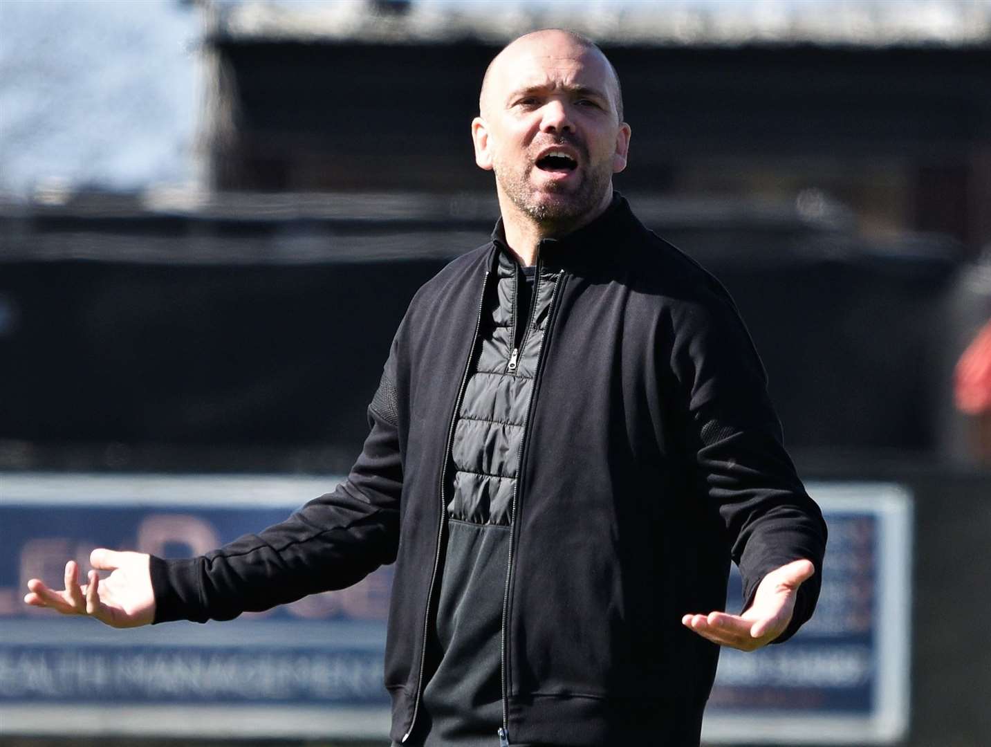 Sittingbourne manager Darren Blackburn Picture: Ken Medwyn