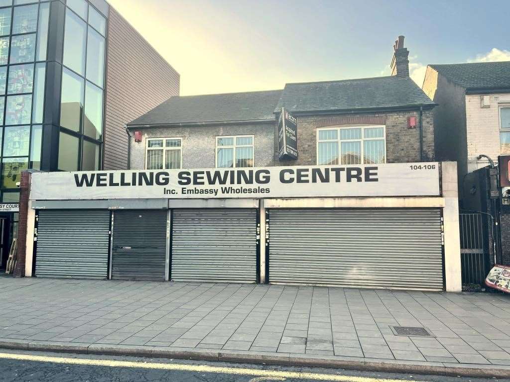 The former Welling Sewing Centre is due to go under the hammer. Images: Clive Emson auctioneers