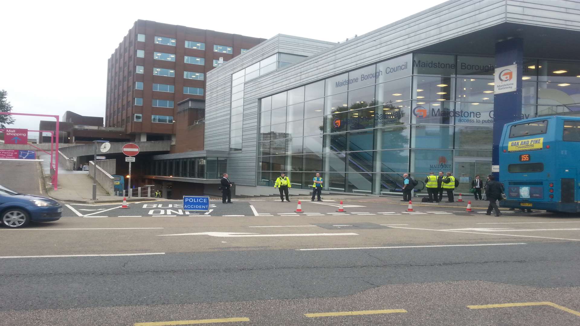 The scene in King Street, Maidstone