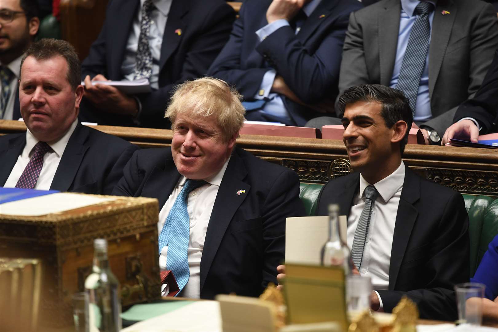 Boris Johnson with Rishi Sunak (UK Parliament/Jessica Taylor/PA)