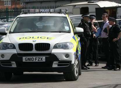 Armed officers were called to the Gillingham industrial plot