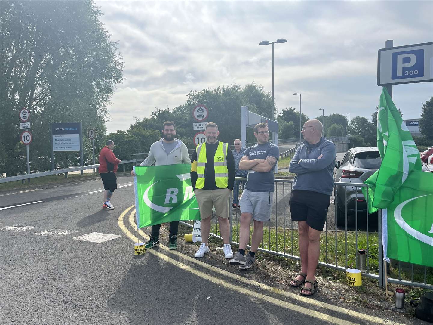 Southeastern strikes took place at various stations.