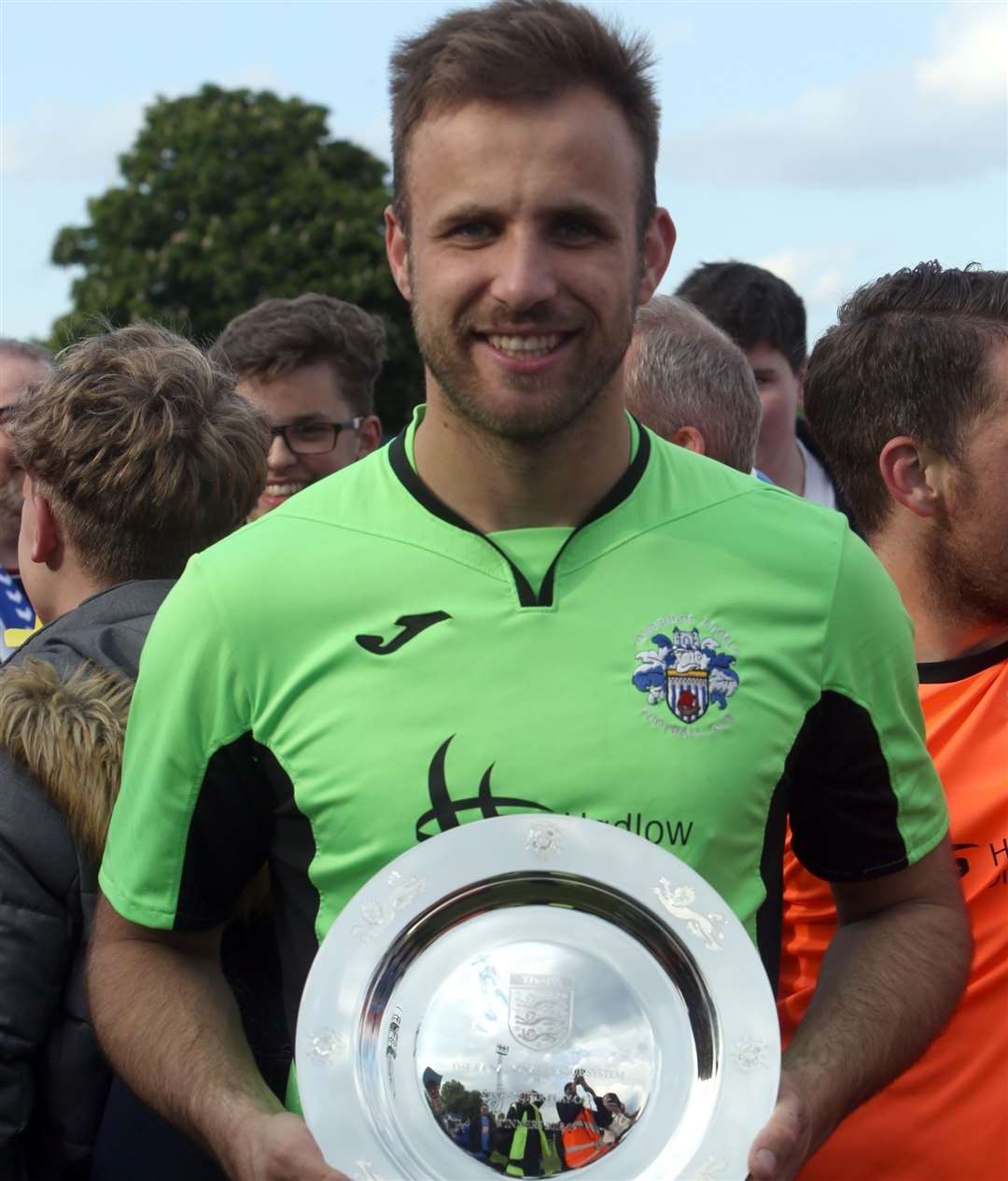 Jonny Henly celebrates Tonbridge's super play-off final win over Met Police. Picture: David Couldridge