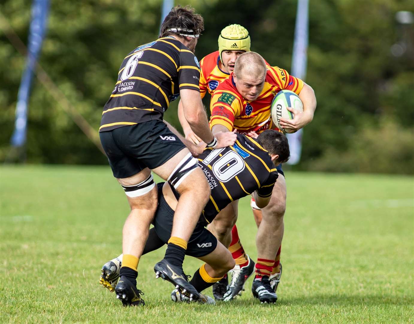 Todd Johnson in possession for Medway against London Cornish. Picture: Jake Miles Sports Photography