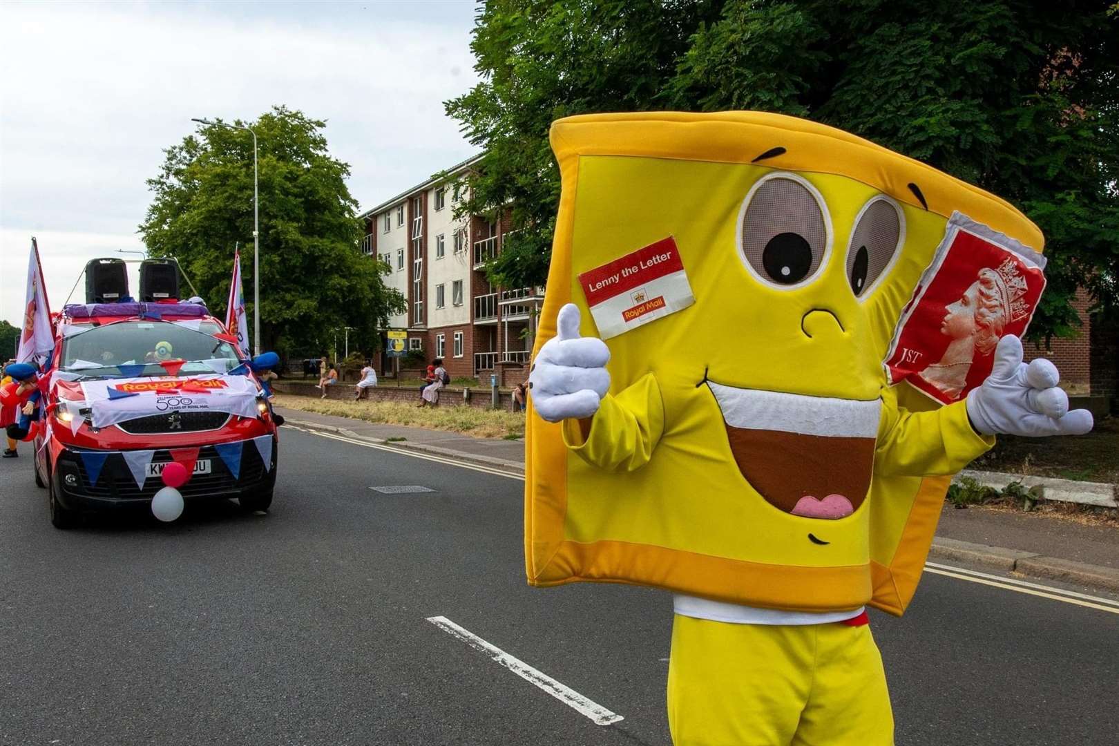 The eye-catching Royal Mail contribution to the procession. Picture: Susan Preston