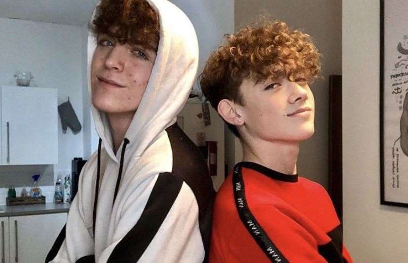 Ronnie Warwick and fellow TikTok maker Connor Robinson