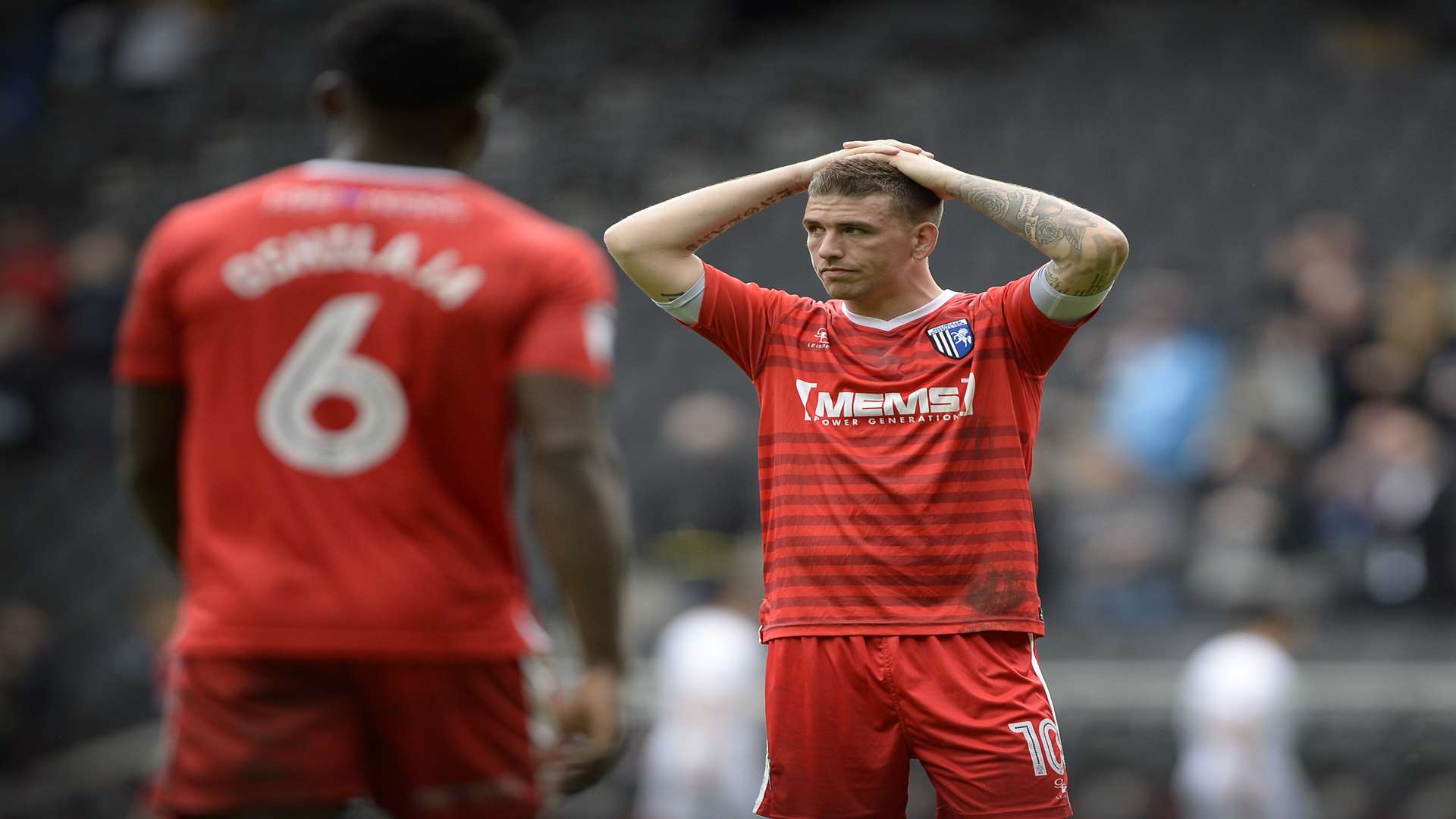 Cody McDonald at the final whistle Picture: Ady Kerry