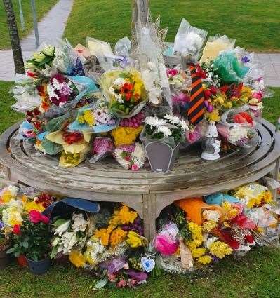 The school's memorial bench. Picture: Northfleet Technology College