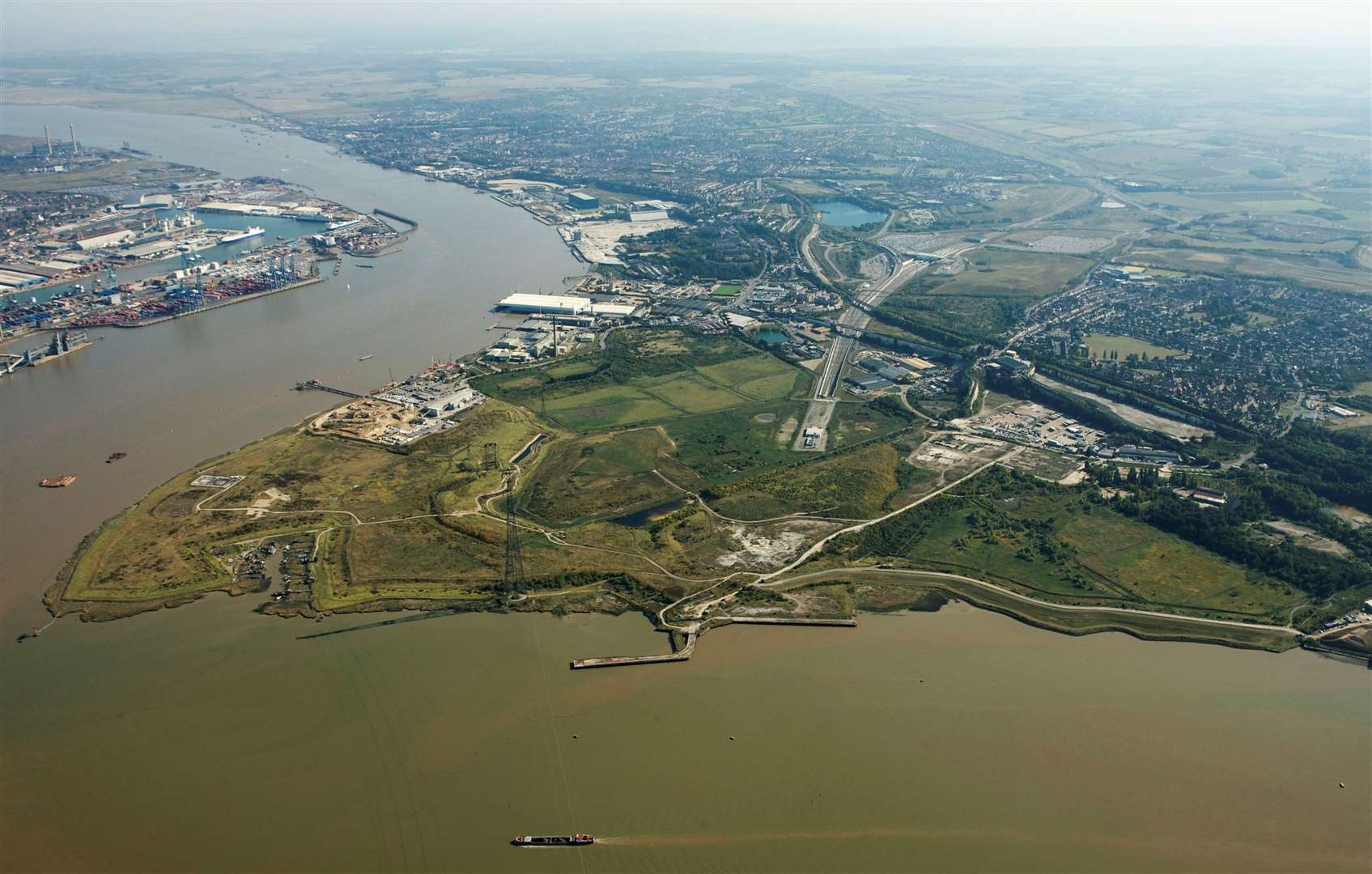 The London Resort was earmarked for the Swanscombe Peninsula. Picture: EDF Energy