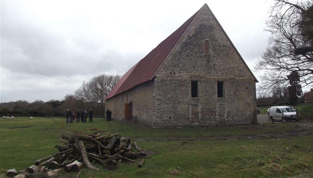 Boxley Abbey barn