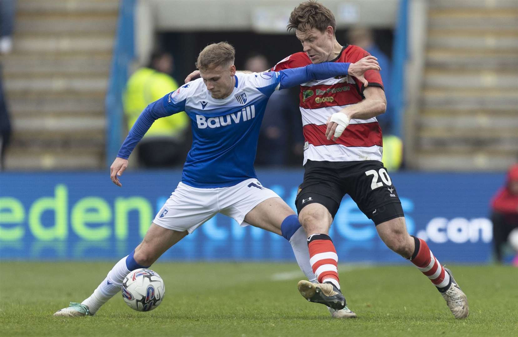 Ethan Coleman in action last season at Priestfield for the Gills Picture: @Julian_KPI