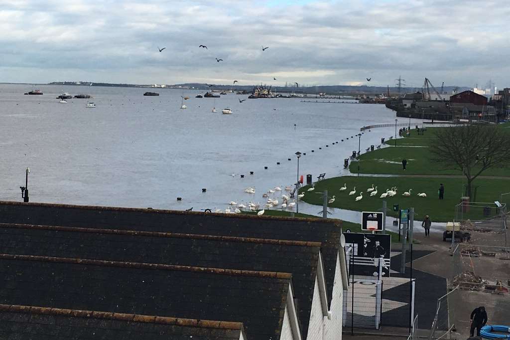 Gravesend's promenade. Pic: Emma Hurley.