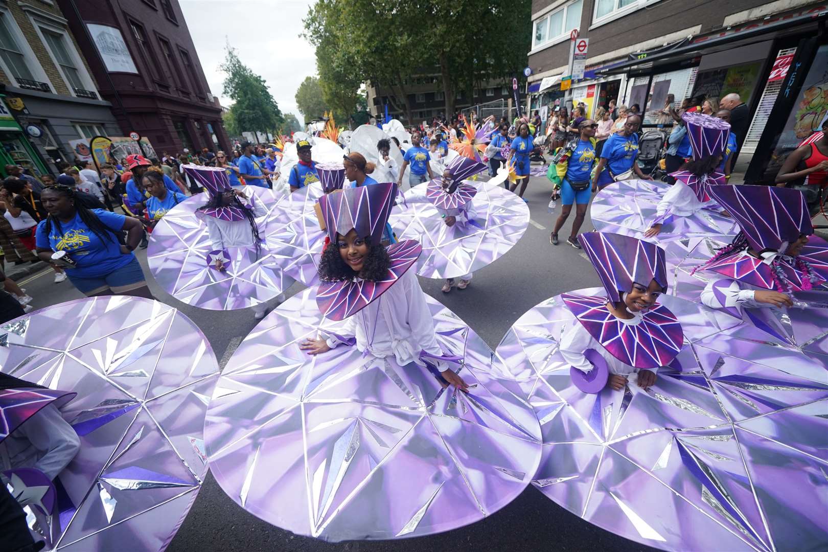 Youngsters taking part in the Children’s Day Parade (Yui Mok/PA)