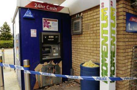 Attempted robbery at the Park Farm Tesco cash machine