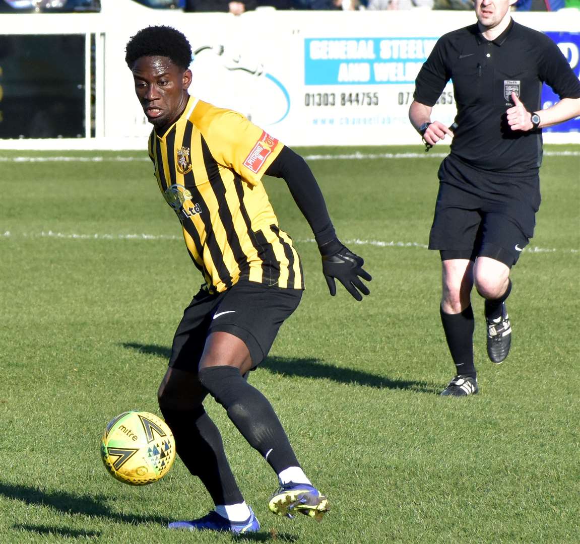 Winger Luke Wanadio has signed for Dover after spending the second-half of last season at Folkestone. Picture: Randolph File