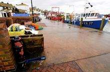 Views of Queenborough Harbour quay