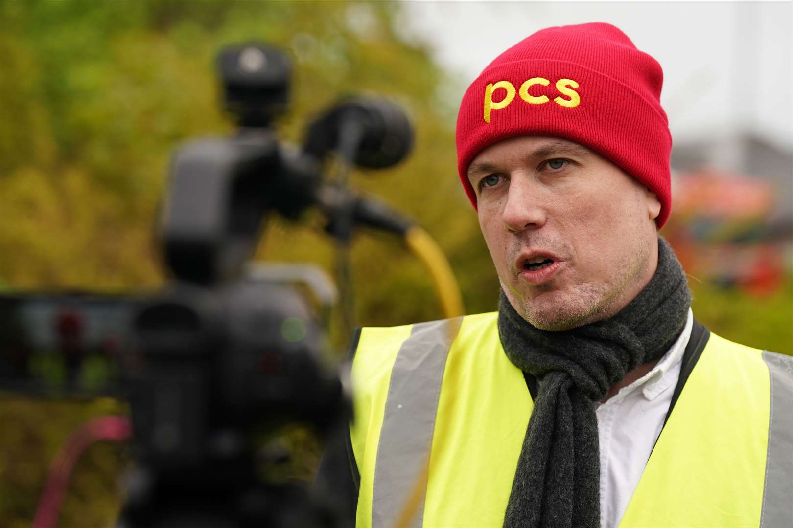 PCS branch president John Davidson said members want a fair pay rise (Andrew Milligan/PA)