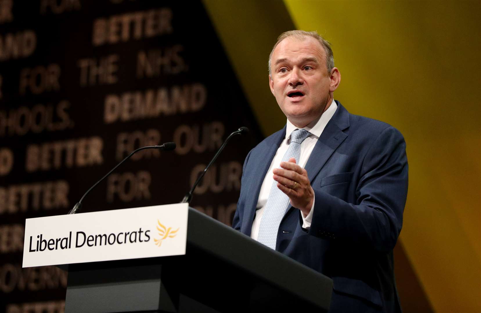 Sir Ed Davey , acting leader of the Liberal Democrats (Jonathan Brady/PA)