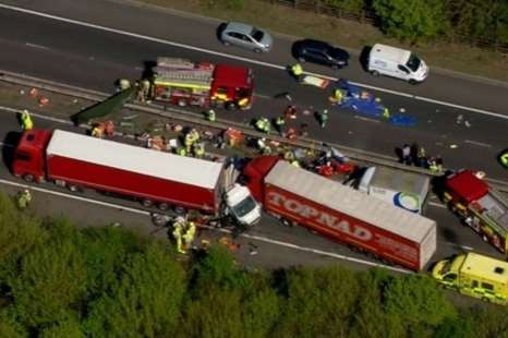 The scene of the accident Picture: ITV Meridian