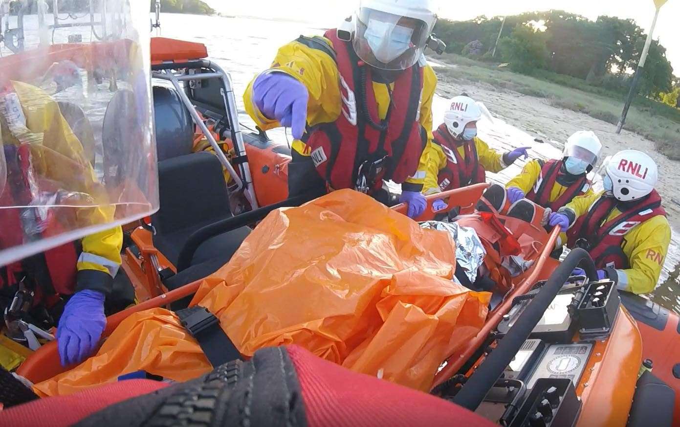 RNLI Poole lifeboat crew undertake a recent rescue (RNLI Poole)