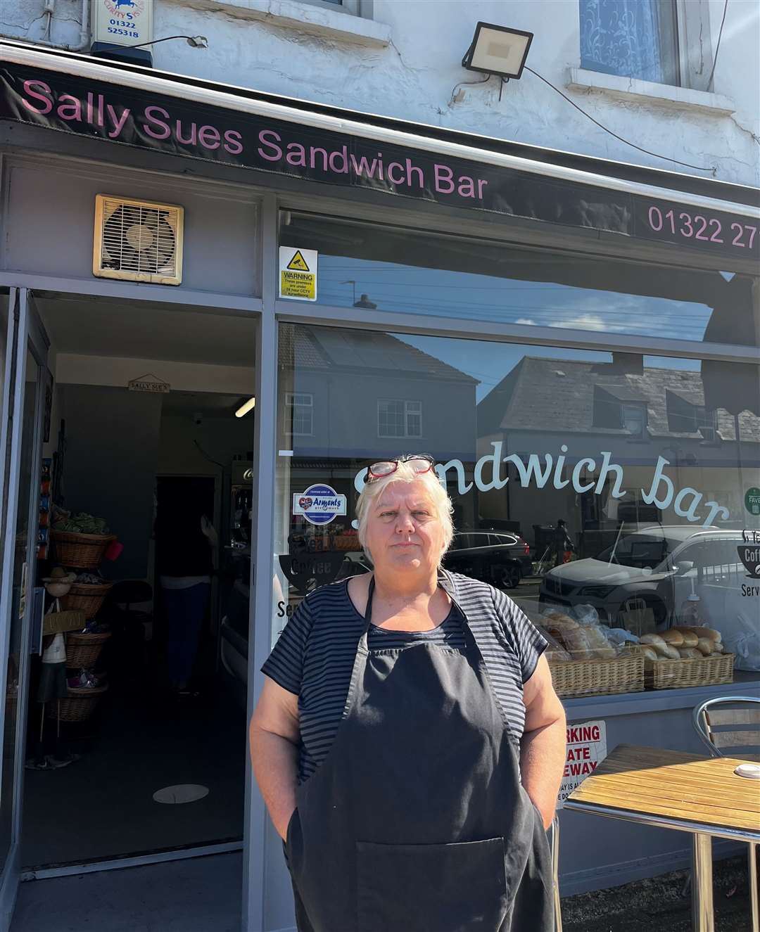 Sally Paton has owned the sandwich bar in St Vincent's Road, Dartford for 11 years