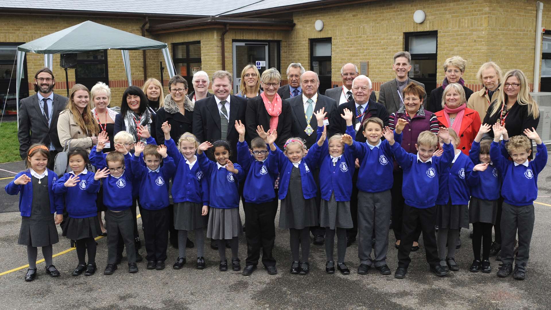 New school annex opened by chairman of governors George Box