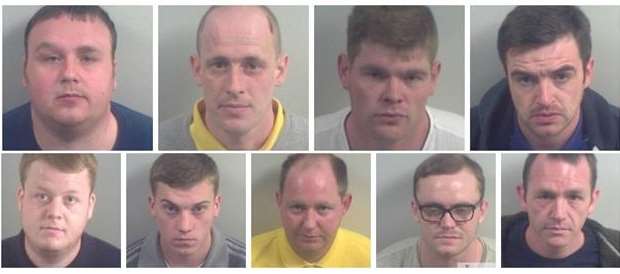 Top row: Alfie Turner, Bradley Wilkins, Daniel Hession and Dean Kingston. Bottom row: Kane Hill, Ricky Holloway, Ryan Campion, Stephen Fry and Terrence Donnelly. Pictures: Kent Police