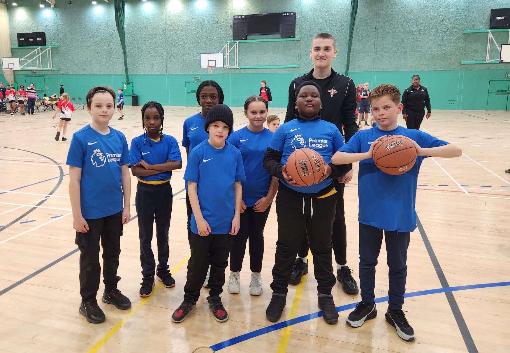 The Lordswood team with Max Lynch of Kent Crusaders.