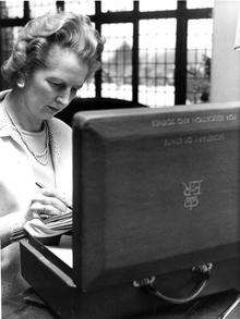 Margaret Thatcher at her home in Lamberhurst in January, 1971