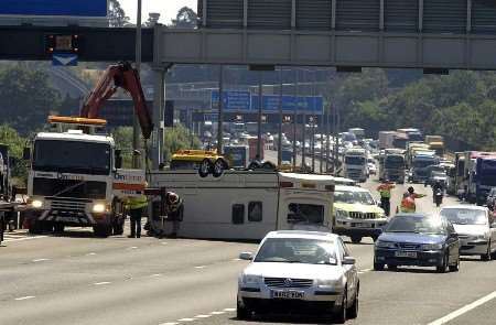 Emergency services at the scene. Picture: NICK JOHNSON