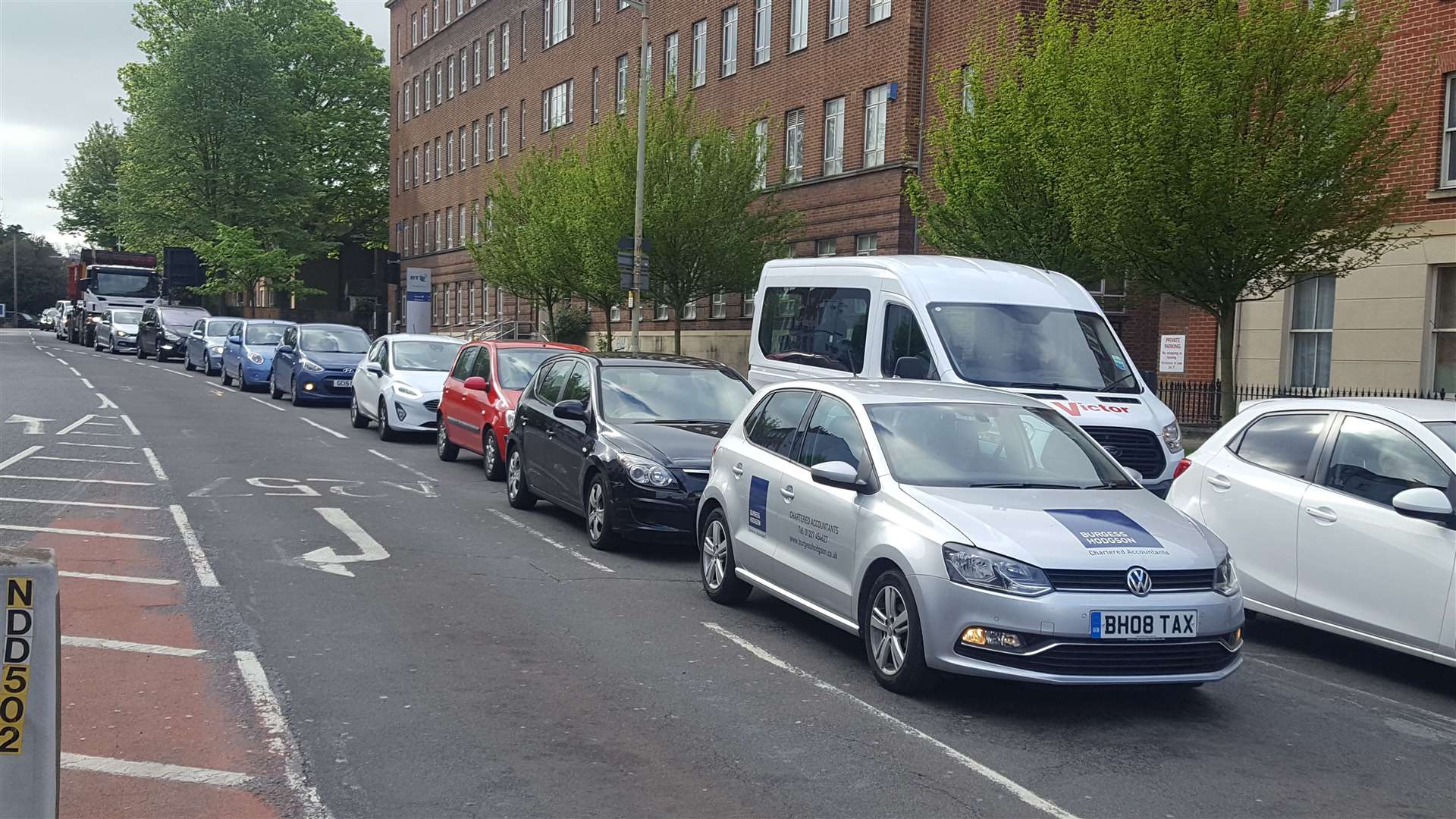 Gridlock in New Dover Road, Canterbury (9380977)