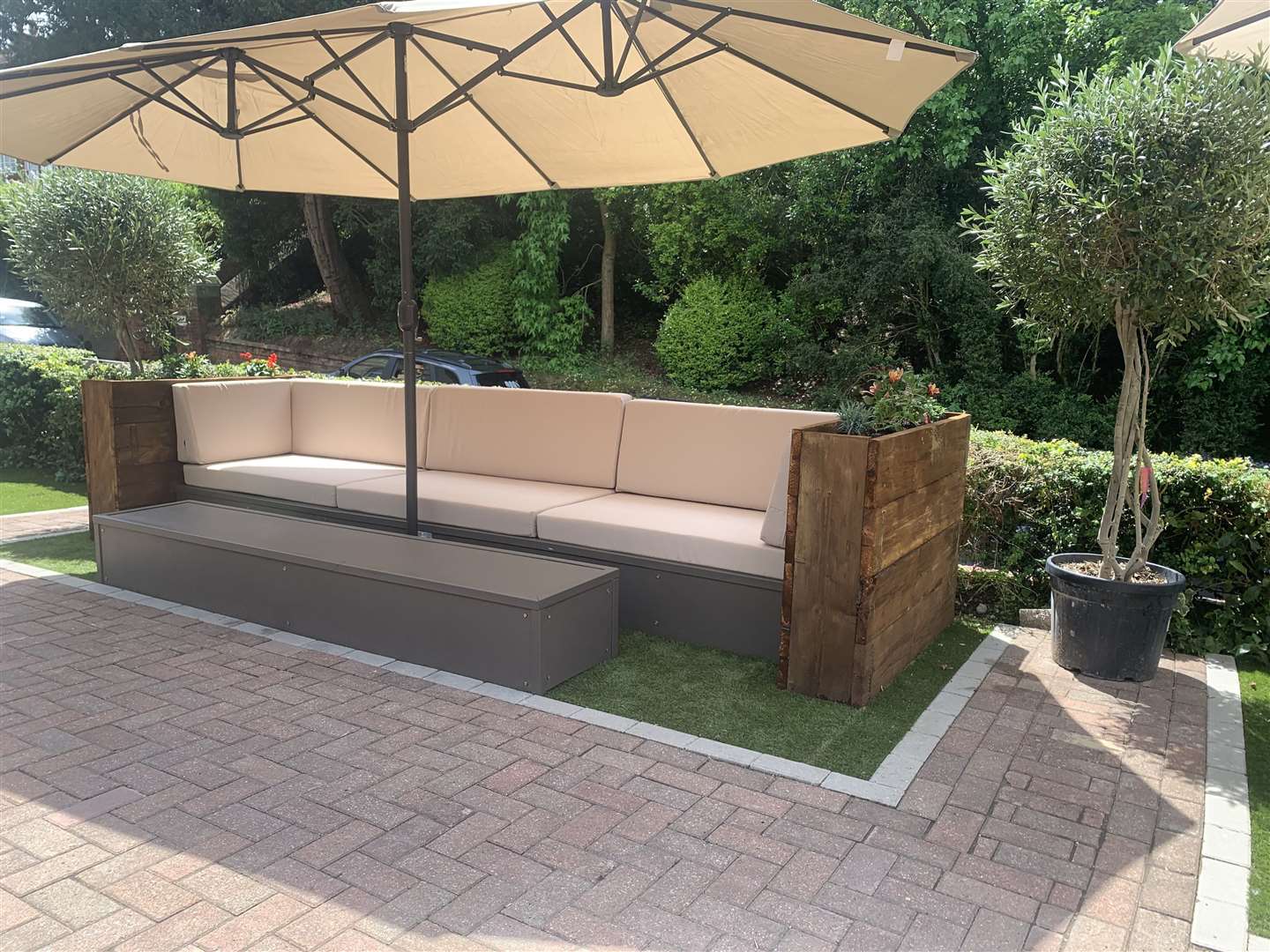 Up to 40 people can be catered for a new outdoor bar area