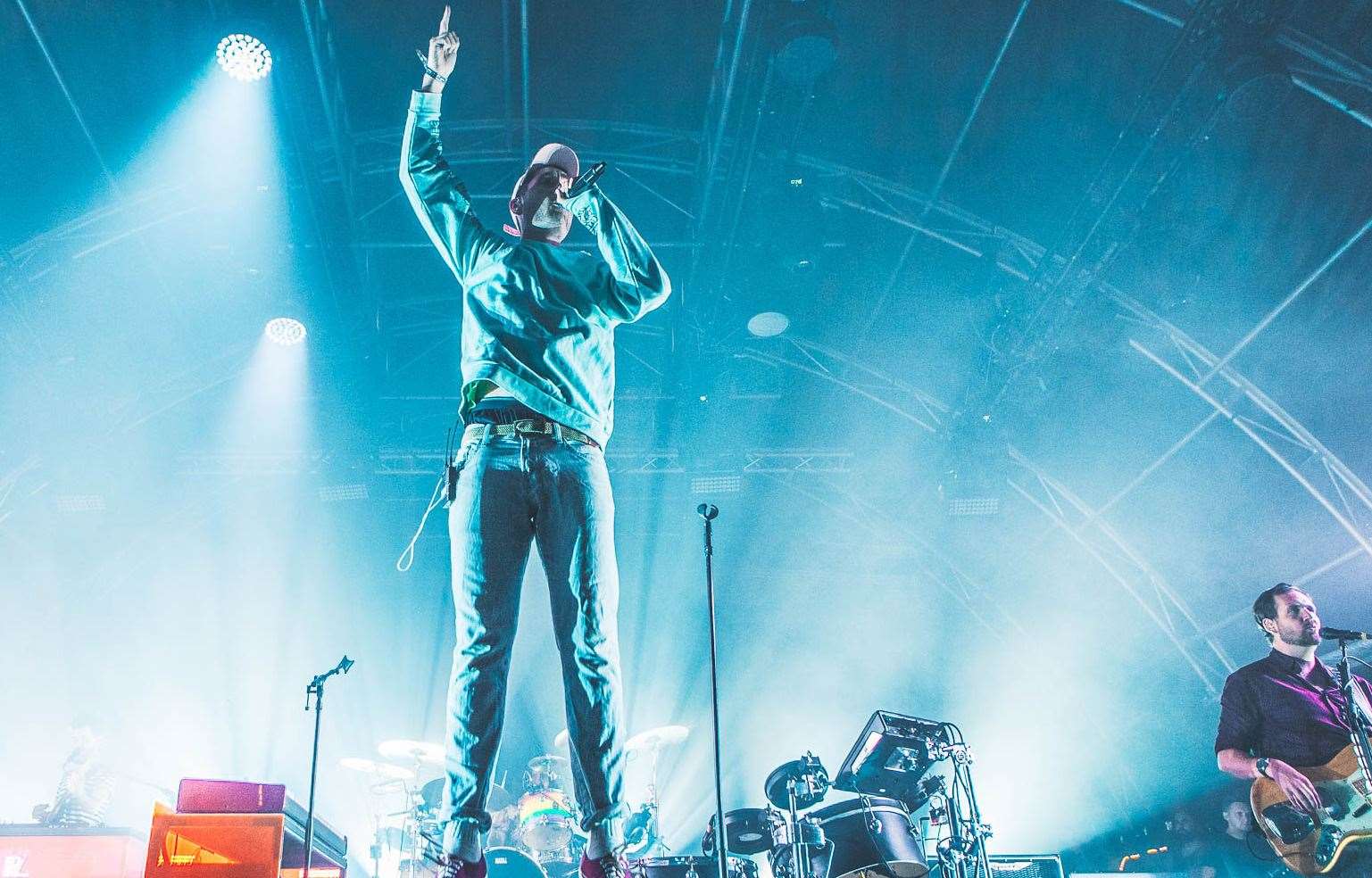 Bastille performing at Neverworld in 2018 Pic: Kate Darkins